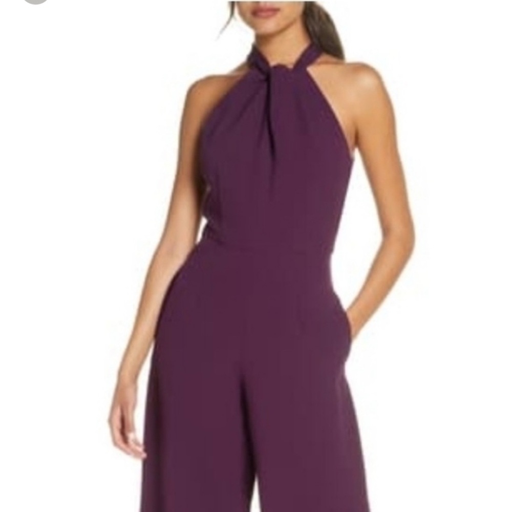 Julia Jordan Deep Purple Jumpsuit